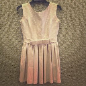 Contrarian gold textured cocktail dress